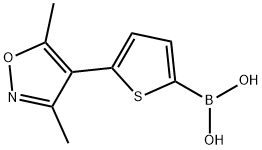 5-(3,5-二甲基异噁唑-4-基)-4,5-二氢噻吩-2-基硼酸, 1121529-19-8, 结构式