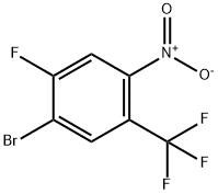 4-Bromo-5-fluoro-2-trifluoromethylnitrobenzene Structure