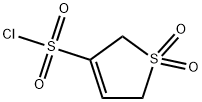 1,1-ジオキソ-2,5-ジヒドロ-1H-1Λ-6-チオフェン-3-スルホニルクロリド 化学構造式