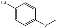 4-(メチルチオ)ベンゼンチオール 化学構造式