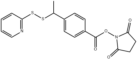 4-succinimidyloxycarbonyl-alpha-methyl-alpha(2-pyridyldithio)toluene Struktur