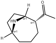 Ethanone, 1-(9-azabicyclo[4.2.1]non-2-yl)-, endo- (9CI) Structure