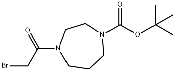 1-Boc-4-Bromoacetyl-1,4-diazepane Struktur