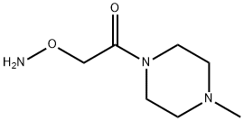 Piperazine, 1-[(aminooxy)acetyl]-4-methyl- (9CI) 化学構造式