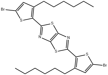 1122708-89-7 噻唑并[5,4-D]噻唑, 2,5-双(5-溴-3-己基-2-噻吩基)-