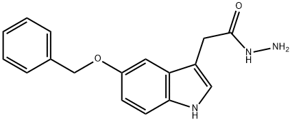 (5-BENZYLOXY-1H-INDOL-3-YL)-ACETIC ACID HYDRAZIDE 化学構造式