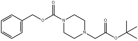 benzyl 4-(2-tert-butoxy-2-oxoethyl)piperazine-1-carboxylate Struktur