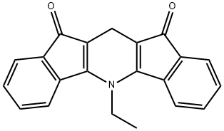 Diindeno[1,2-b:2,1-e]pyridine-10,12-dione,  5-ethyl-5,11-dihydro- 结构式