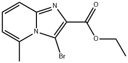 3-溴-5-甲基咪唑并[1,2-A]吡啶-2-羧酸乙酯,1123167-64-5,结构式