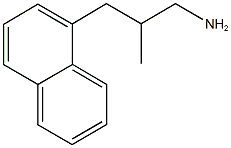 [2-甲基-3-(1-萘基)丙基]胺 结构式