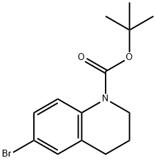 t-Butyl 6-bromo-3,4-dihydro-2H-quinoline-1-carboxylate Struktur