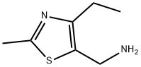 1-(4-エチル-2-メチル-1,3-チアゾール-5-イル)メタンアミン 化学構造式