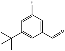 3-TERT-BUTYL-5-FLUOROBENZALDEHYDE, 1123172-37-1, 结构式