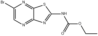Ethyl (6-broMothiazolo[4,5-b]pyrazin-2-yl)carbaMate Structure