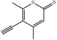 2H-Pyran-2-one, 5-ethynyl-4,6-dimethyl- (9CI) Structure