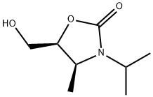 2-Oxazolidinone,5-(hydroxymethyl)-4-methyl-3-(1-methylethyl)-,(4S-cis)-(9CI) Struktur