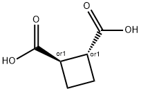 反式-1,2-环丁二酸,1124-13-6,结构式