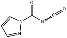 1H-Pyrazole-1-carbonylisocyanate(9CI) 化学構造式
