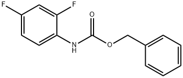 (2,4-二氟-苯基)-氨基甲酸苄酯,112434-18-1,结构式