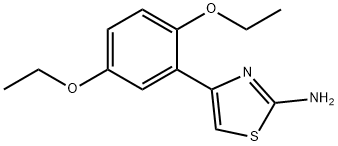 4-(2,5-二乙氧基苯基)-1,3-噻唑-2-胺, 112434-78-3, 结构式