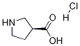 (S)-ピロリジン-3-カルボン酸塩酸塩 化学構造式