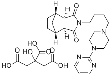 枸橼酸坦度螺酮 结构式
