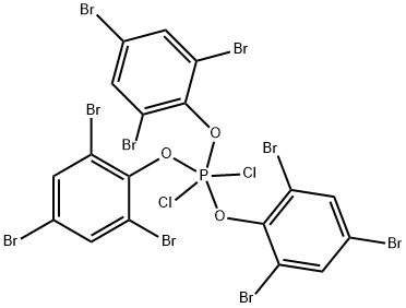 tris(2,4,6-tribromophenoxy)dichlorophosphorane Struktur