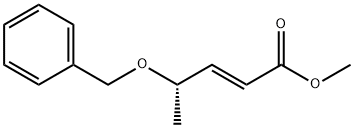 甲基(2E,4S)-(-)-4-(苯甲氧基)戊基-2-烯酸, 112489-57-3, 结构式