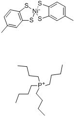 TETRABUTYLPHOSPHONIUMBIS(4-METHYL-1,2-BENZENEDITHIOLATO)NICCOLATE(III) Structure