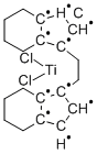 DICHLORO[RAC-ETHYLENEBIS(4,5,6,7-TETRAHYDRO-1-INDENYL)]TITANIUM(IV) Struktur
