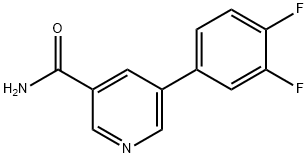 5-(3,4-difluorophenyl)pyridine-3-carboxamide Structure