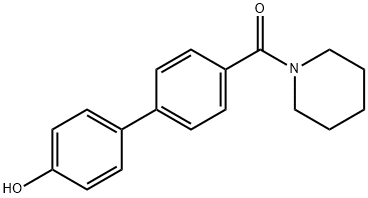 4-[4-(Piperidine-1-carbonyl)phenyl]phenol Struktur