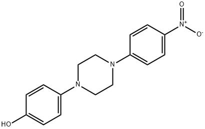 1-(4-ヒドロキシフェニル)-4-(4-ニトロフェニル)ピペラジン 化学構造式