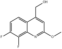(7,8-difluoro-2-methoxyquinolin-4-yl)methanol Struktur