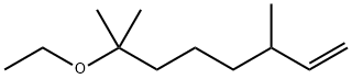 7-エトキシ-3,7-ジメチル-1-オクテン 化学構造式