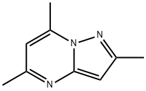 2,5,7-TRIMETHYLPYRAZOLO[1,5-A]PYRIMIDINE, 112581-74-5, 结构式