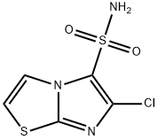 6-CHLORO-IMIDAZO[2,1-B]THIAZOLE-5-SULFONIC ACID AMIDE Struktur