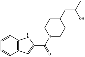 1-[1-(1H-indol-2-ylcarbonyl)piperidin-4-yl]propan-2-ol Struktur