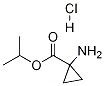 Cyclopropanecarboxylic acid, 1-aMino-, 1-Methylethyl ester, hydrochloride Structure