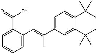 2-[(E)-2-(5,5,8,8-Tetramethyl-5,6,7,8-tetrahydronaphthalen-2-yl)-1-propenyl]benzoic acid Structure