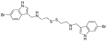 N,N'-(Dithiodi-2,1-ethanediyl)bis(6-bromo-1H-indole-3-methanamine) Structure