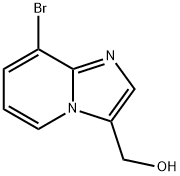 (8-溴咪唑并[1,2-A]吡啶-3-基)甲醇,1126636-98-3,结构式