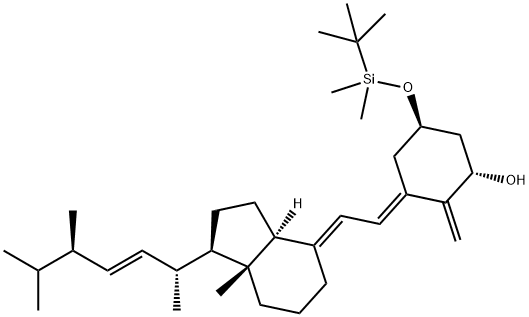 (1S,5R,E)-5-(tert-butyldiMethylsilyloxy)-3-((E)-2-((1R,3aS,7aR)-1-((2R,5R,E)-5,6-diMethylhept-3-en-2-yl)-7a-Methyldihydro-1H-inden-4(2H,5H,6H,7H,7aH)-ylidene)ethylidene)-2-Methylenecyclohexanol|1S,5R,E)-5 - ((叔丁基二甲基硅烷基)氧基)-3 - ((E)-2 - ((1R,3AS