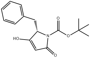 1H-Pyrrole-1-carboxylic acid, 2,5-dihydro-3-hydroxy-5-oxo-2-(phenylmethyl)-, 1,1-dimethylethyl ester, (2S)- Structure