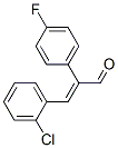(E)-3-(2-chlorophenyl)-2-(4-fluorophenyl)propenal 化学構造式