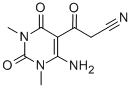 3-(6-AMINO-1,3-DIMETHYL-2,4-DIOXO-1,2,3,4-TETRAHYDRO-PYRIMIDIN-5-YL)-3-OXO-PROPIONITRILE Struktur