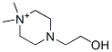 Piperazinium, 4-(2-hydroxyethyl)-1,1-dimethyl- (9CI) Structure