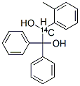 1,2-Ethanediol-1-14C, 2,2-diphenyl-1-o-tolyl- Struktur