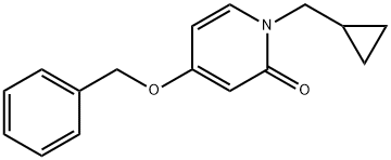 4-(BENZYLOXY)-1-(CYCLOPROPYLMETHYL)PYRIDIN-2(1H)-ONE Structure