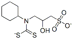 N-cyclohexyl-N-(2-hydroxy-3-sulfonatopropyl)dithiocarbamate Structure